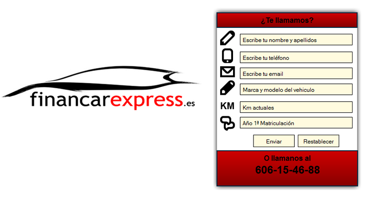 Nuevo formulario de información FinancarExpress